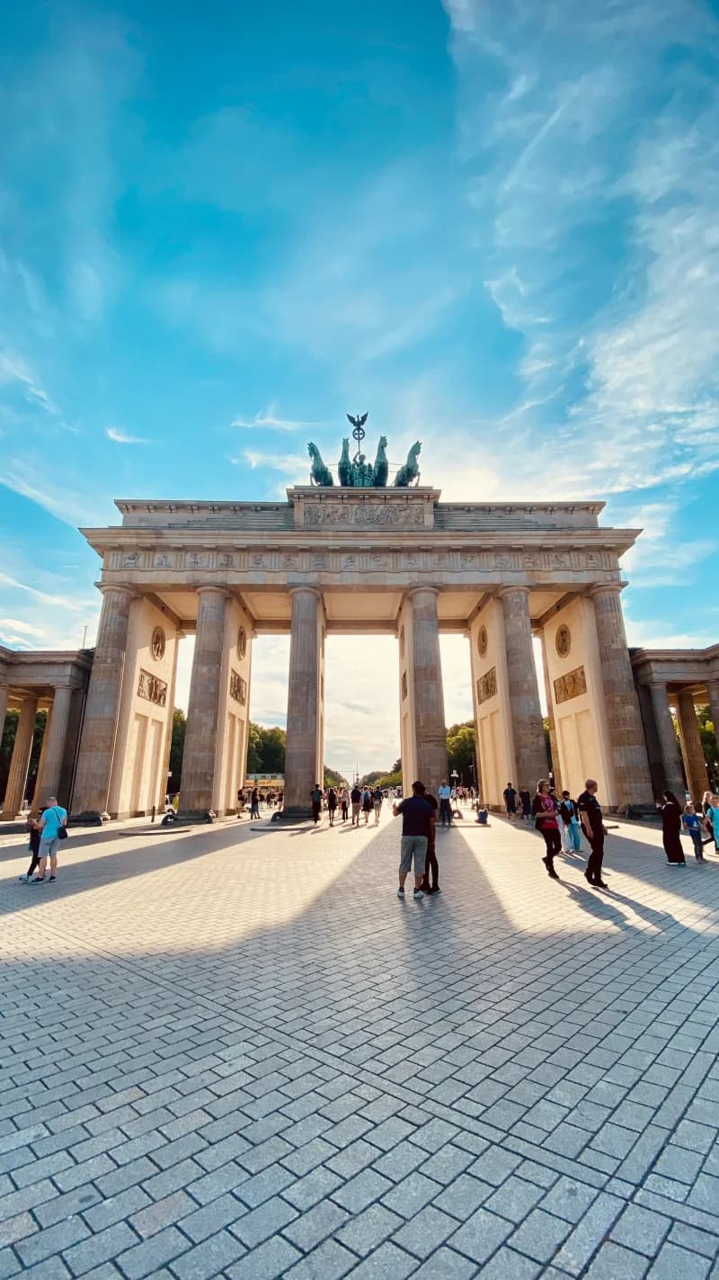 Brandenburg Gate in the evening light